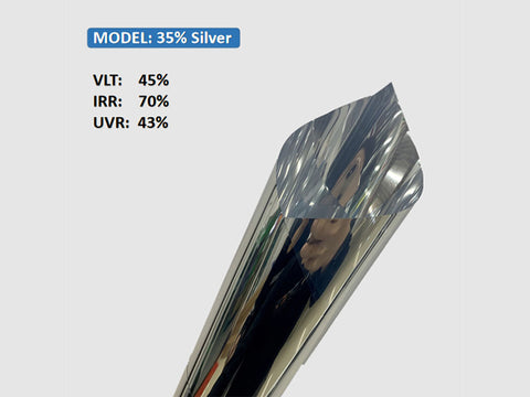 KPAL 35% Silver Building Decoration Window Film