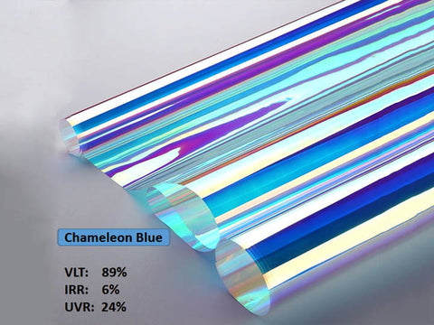 KPAL Chameleon Blue Building Decoration Window Film